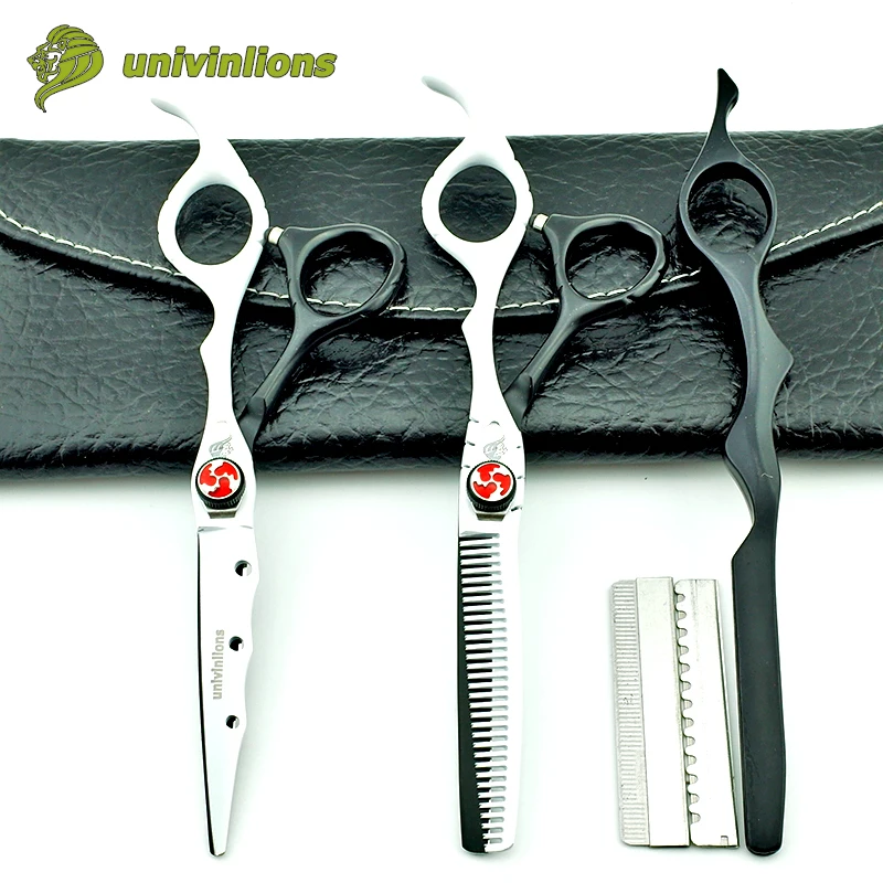

6" professional hair scissors hairdressing scissors hairdresser japanese hair cutting shears barber thinning scissors pinking