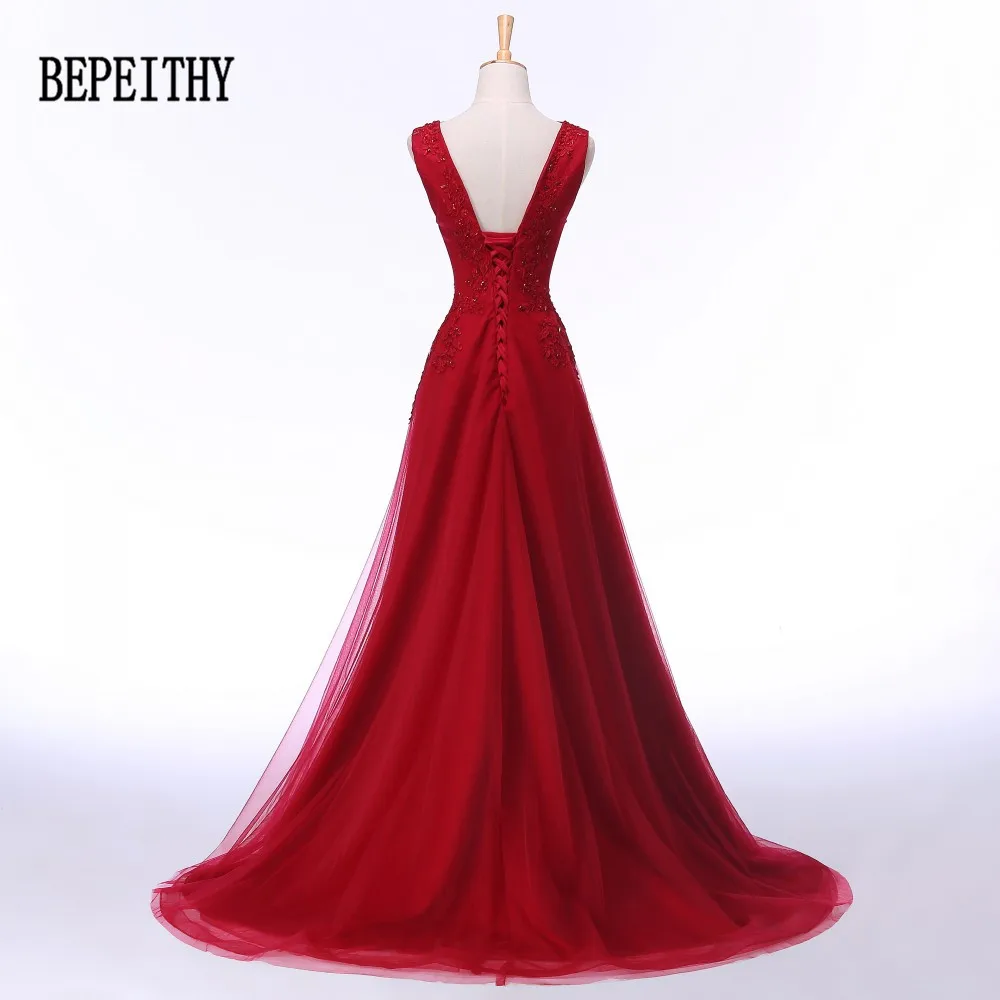 BEPEITHY Robe de soiree хит продаж Новое поступление Кружевная аппликация украшенная