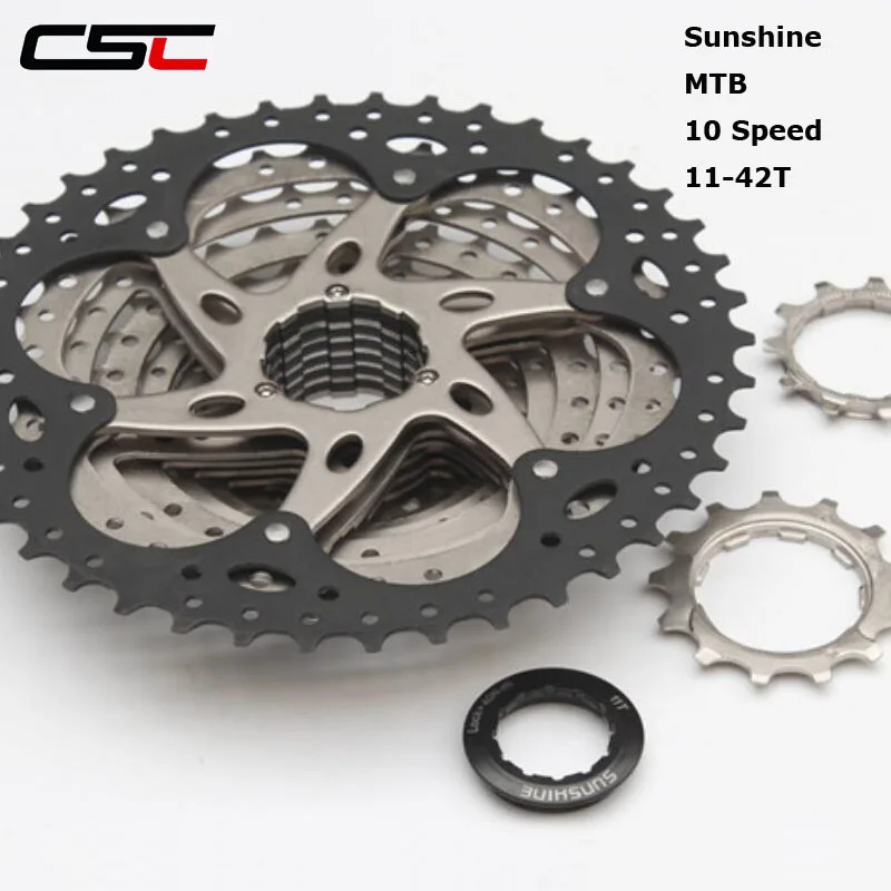 Кассета Sunshine MTB 10 скоростей 11 42T кассета с широким соотношением звездочки для