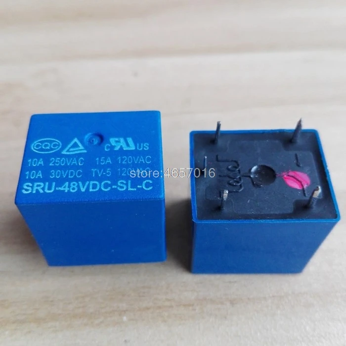 

10pcs/lot Relay SRU-48VDC-SL-C 5PIN 15A 120VAC 22F New and original