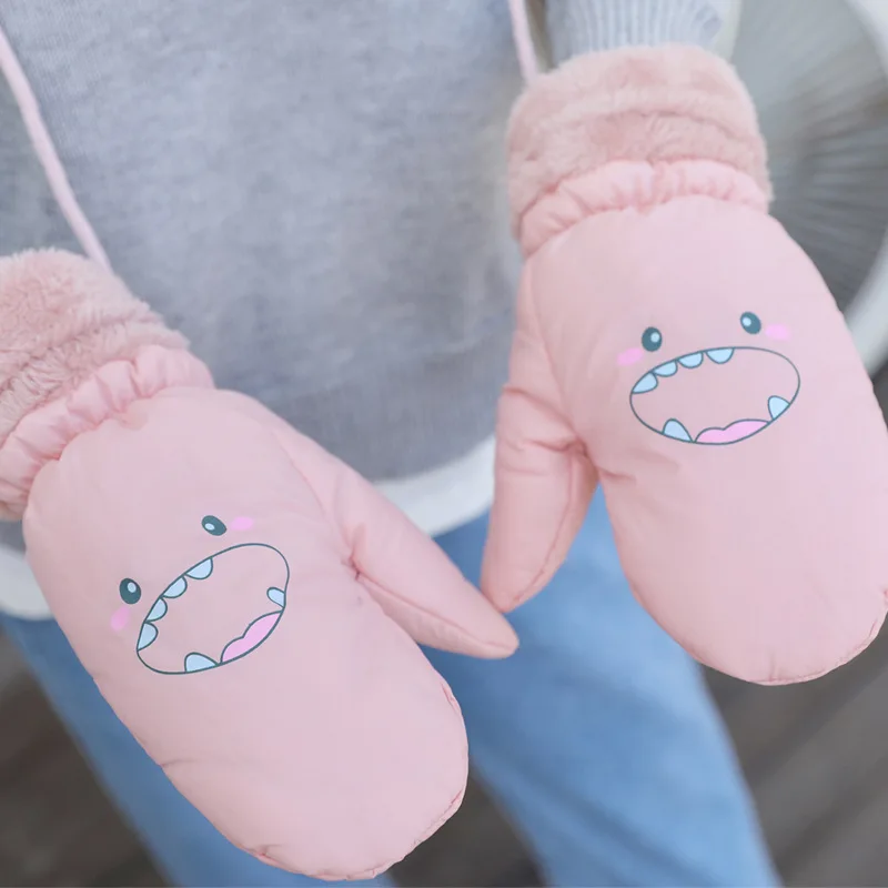 Зимние женские и мужские хлопковые перчатки ветрозащитные водонепроницаемые