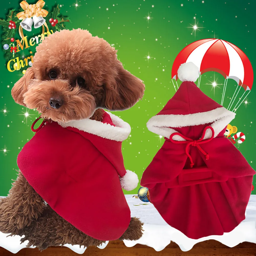 Модное рождественское платье для питомцев Transer дождевик собак коричневая