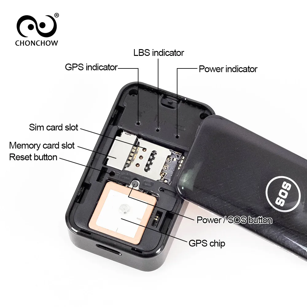 Мини GPS трекер детей 7 дней долгое время работы GPS/WI-FI/LBS микро отслеживания для Для детей автомобиля Автомобильные GPS-навигаторы локатор ручной