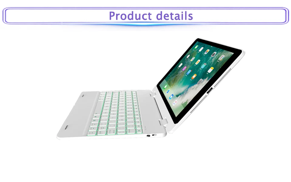 Ультра тонкий беспроводной Bluetooth клавиатура чехол с подсветкой для Apple ios ipad pro 9,7, / ipad, ipad air 1/2