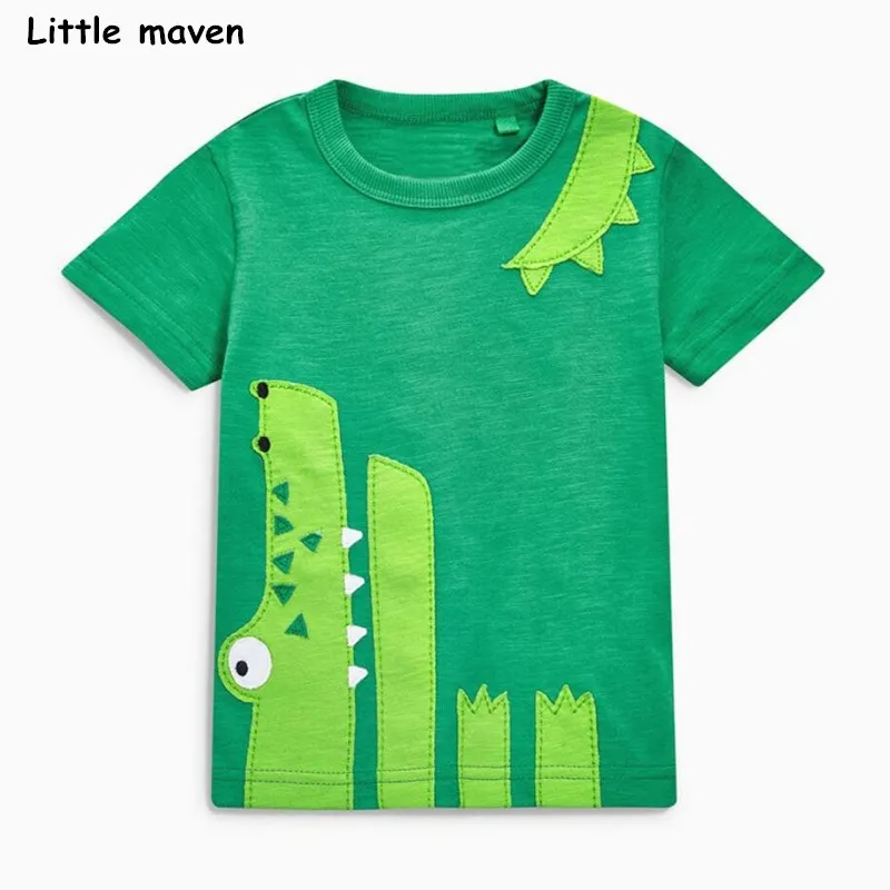 Детская футболка с коротким рукавом Little maven брендовая хлопковая Футболка