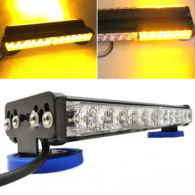 Универсальный 12 V 72 W 24 светодиодный Amber двойными бортами автомобиль работы