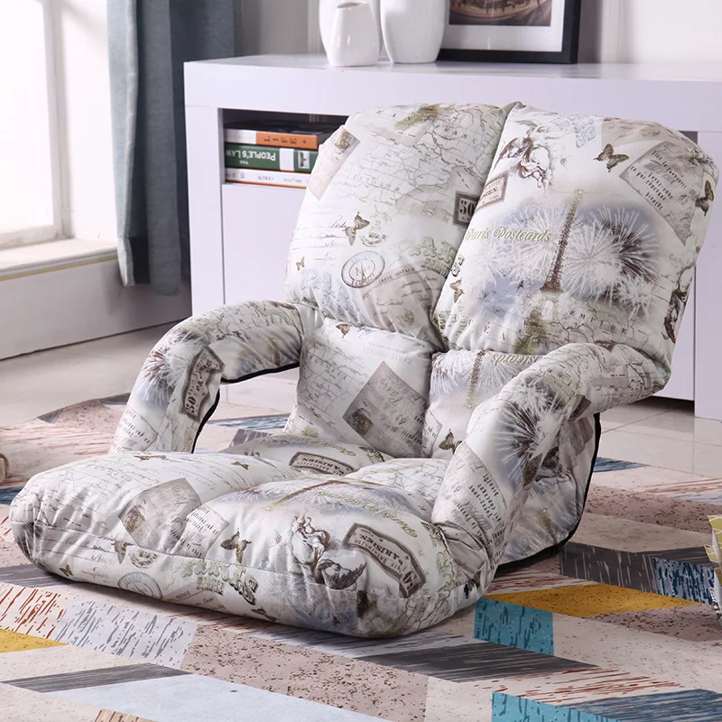 Lazy Couch Tatami Armrests Foldable Single Small Sofa Bed Computer Chair Bay Window Leisure | Мебель