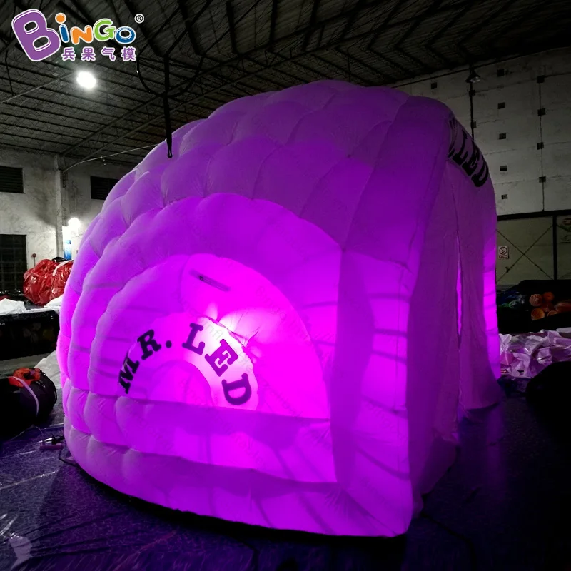 Светодиодное освещение рекламного типа 5 5x4x3 м надувная Игровая палатка igloo для