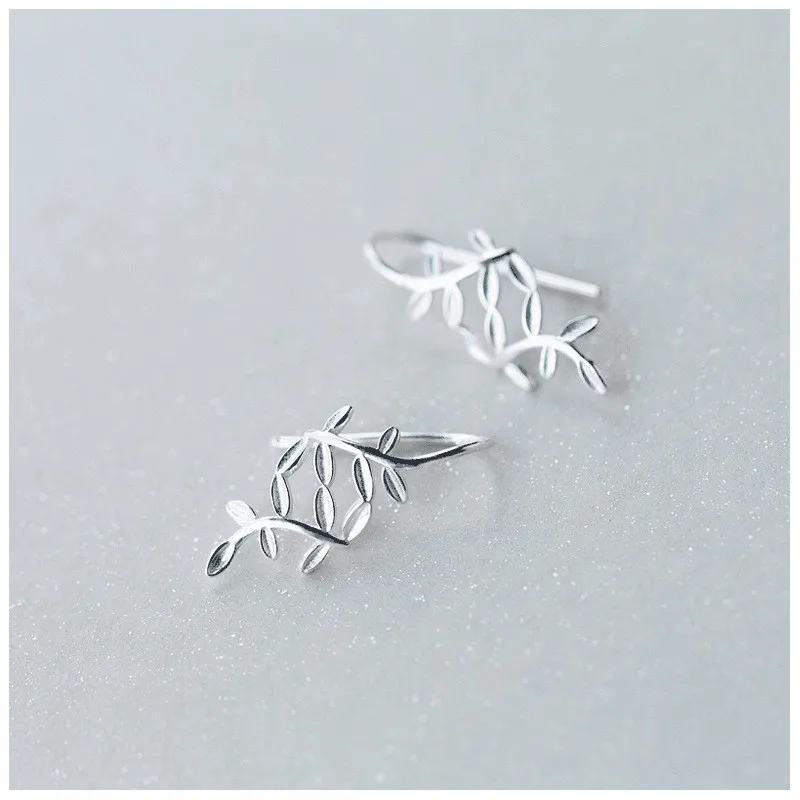 INZATT Real 925 Sterling Silver Leaves Bohemia Dangle Drop Earrings For Women Party Fashion Jewelry Pendientes Mujer Moda 2018 | Украшения