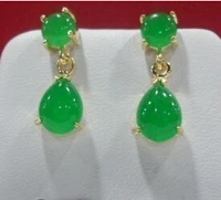 bridal jewelry free shipping hot sellnobility virgin very chic trend womens pretty tibet silver green jade dangle earring