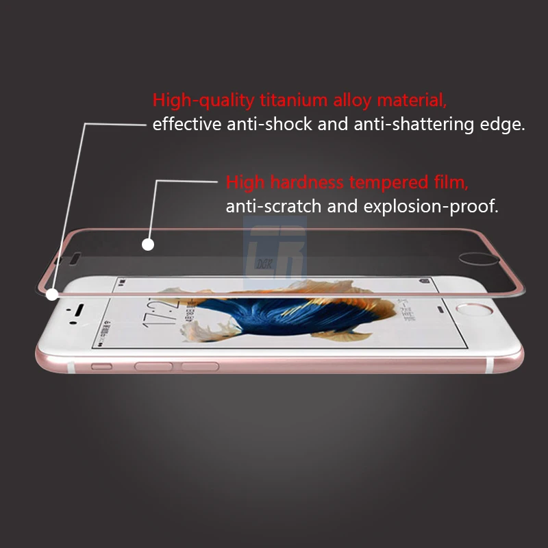 DCR 3D изогнутые края из сплава закаленное стекло полное покрытие для iPhone X 8 plus