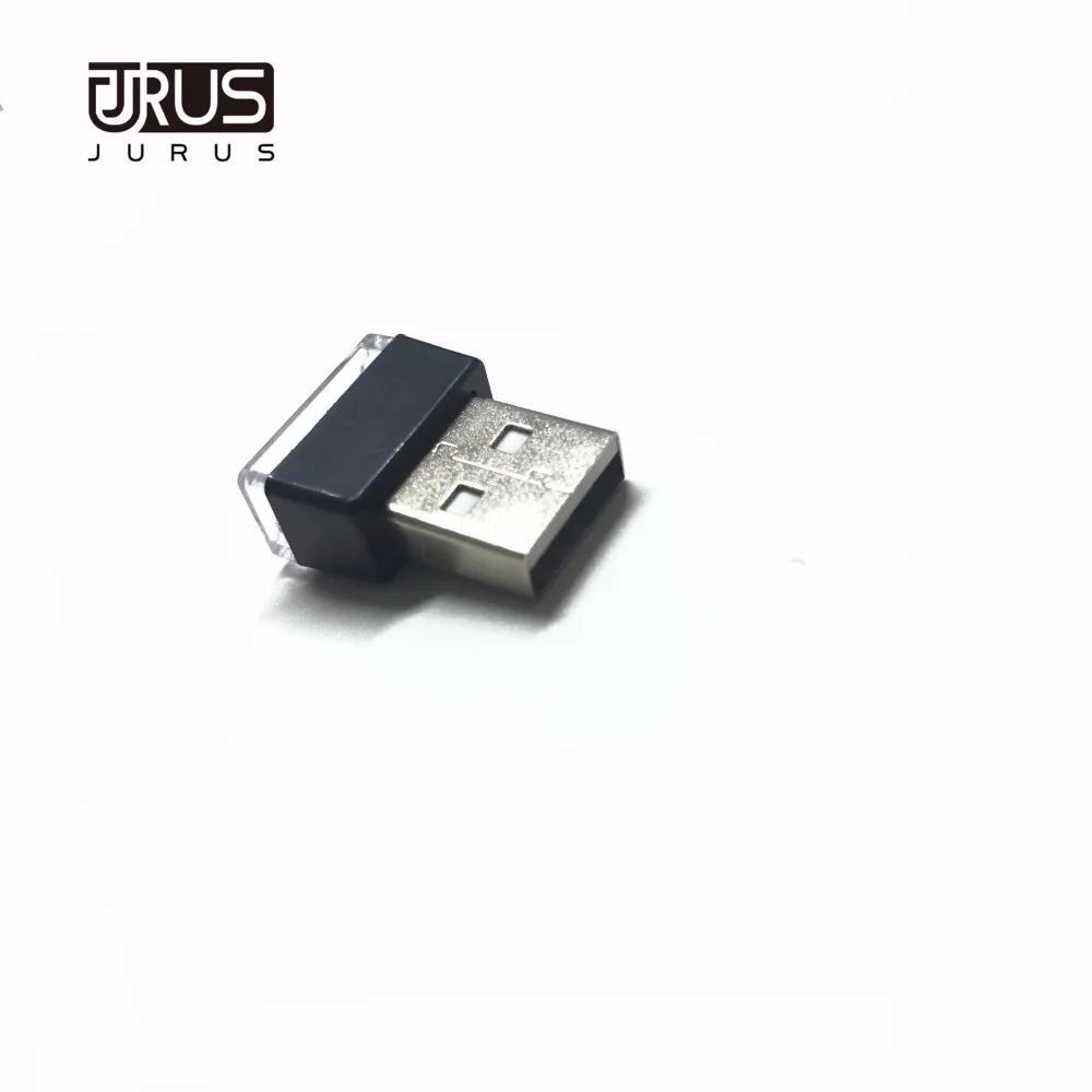 JURUS 10 шт. мини-usb, лампа светодиодный моделирование окружающего света автомобиля неоновое Внутреннее освещение Plug And Play красный/синий/белый автомобильный Стайлинг