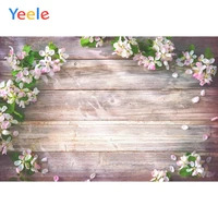 yeele wooden board planks grunge fresh flower portrait photography background customized photographic backdrops for photo studio