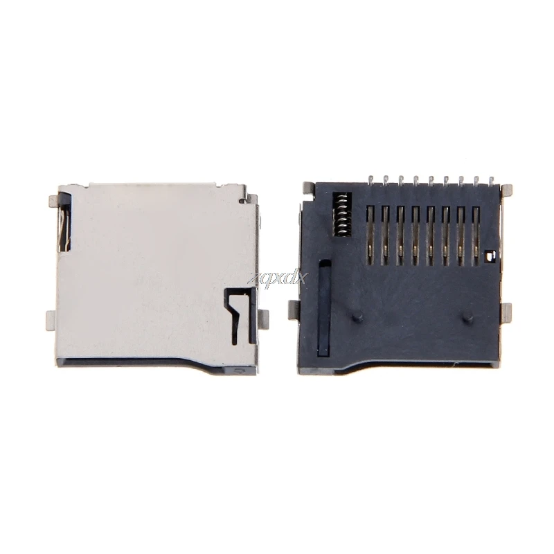 10PCS Push Type TransFlash TF Micro SD Card Socket Adapter Automatic PCB Connector Whosale&Dropship| |