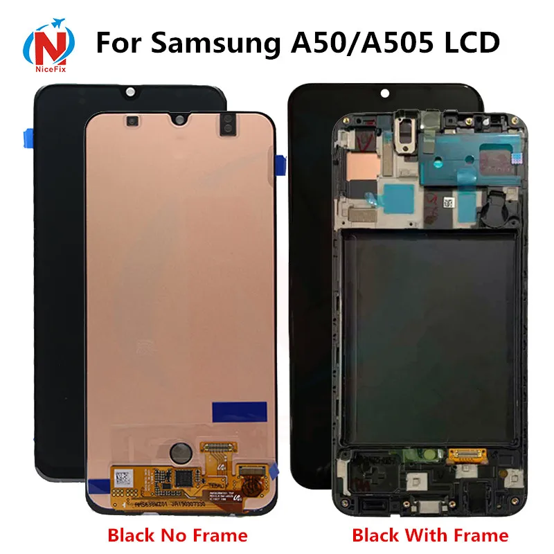 Super amoled для Samsung galaxy A50 A505F/DS A505F A505FD дисплей с рамкой сенсорный экран дигитайзер в
