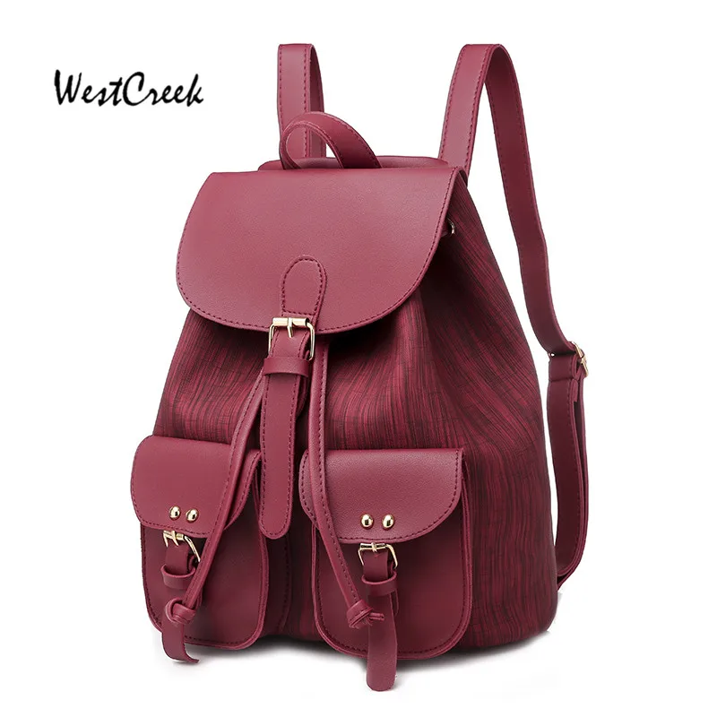 Женский школьный рюкзак westкрик из искусственной кожи на шнурке | Багаж и сумки