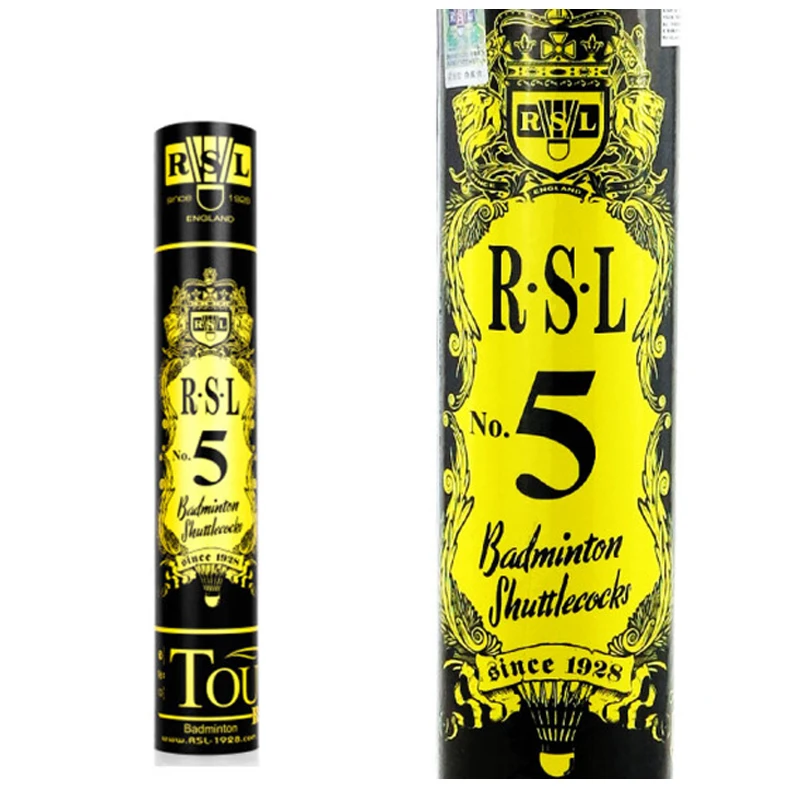 Оригинальный Rsl Волан для бадминтона No.4 No.5 No.6 No.7 высокое качество с утиным пером