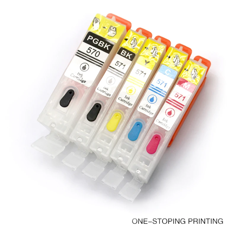 5 шт. 570 PGI CLI 571 пустой многоразовый картридж для canon PIXMA MG5750 MG5751 MG5752 MG5753 MG6850 MG6851 MG6852