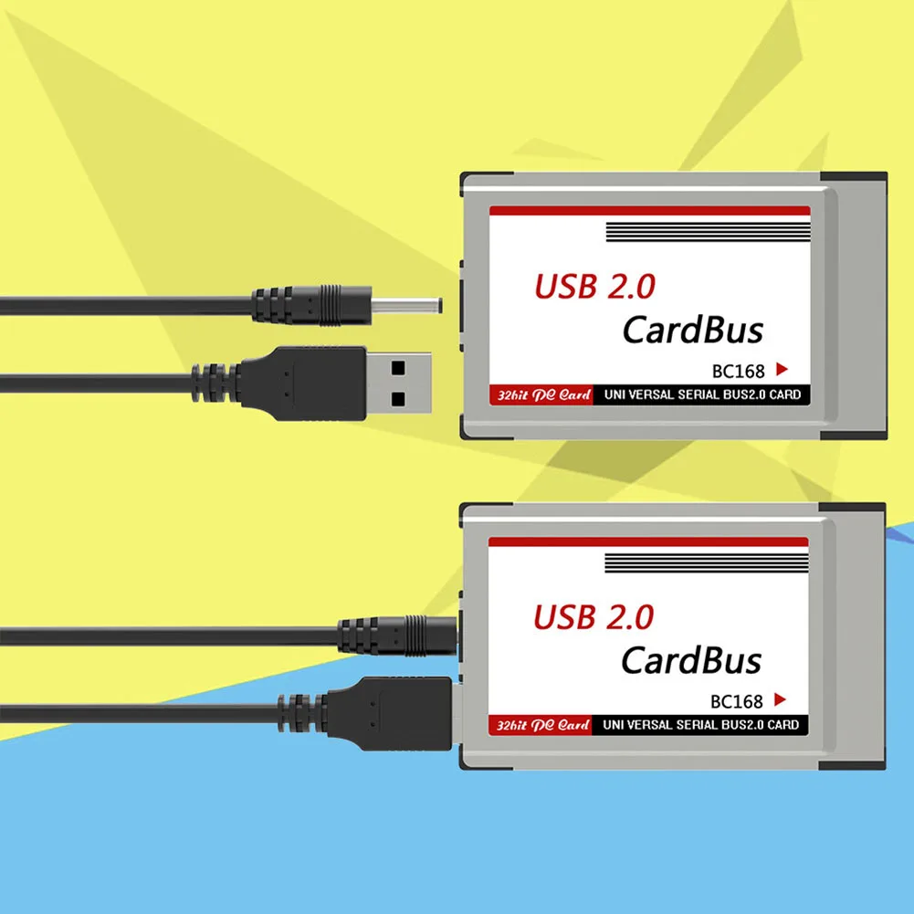 1 шт. USB 2 0 PCI Express Card Adapter 480 Мбит/с порта 54 мм разъем PCMCIA USB2.0 HUB скрытый внутренний