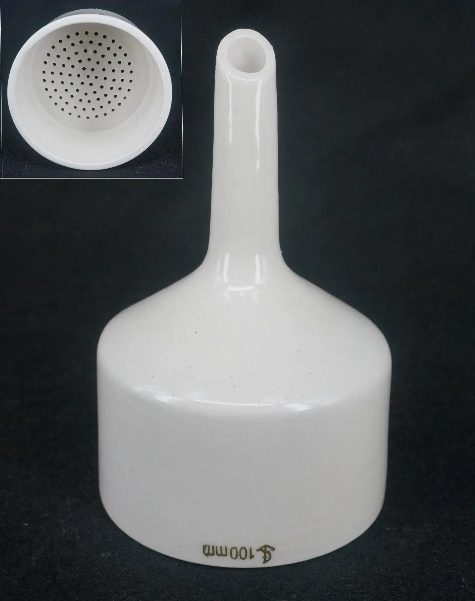 

100mm Porcelain Buchner funnel Chemistry Laboratory Filtration Filter Kit Tools Porous lab Funnel