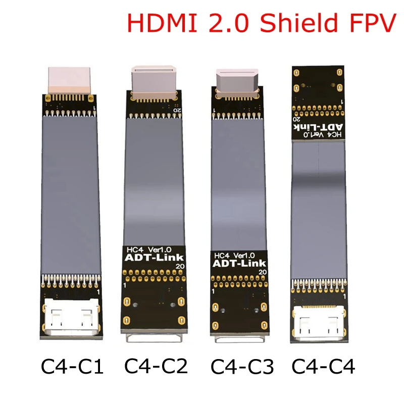 C4 C мини HDMI экранированный FPV кабель 2 0 тип женский 4K 60Hz FPC плоский для Бесщеточный