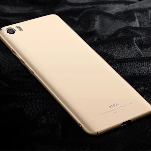 Golden Чехлы для Xiaomi Mi 5 5S MSVII жесткий чехол из поликарбоната с полной защитой Ультратонкий матовый чехол для Xiaomi Mi5 Mi5S Mi 5 5S чехол для телефона - Цвет: Golden