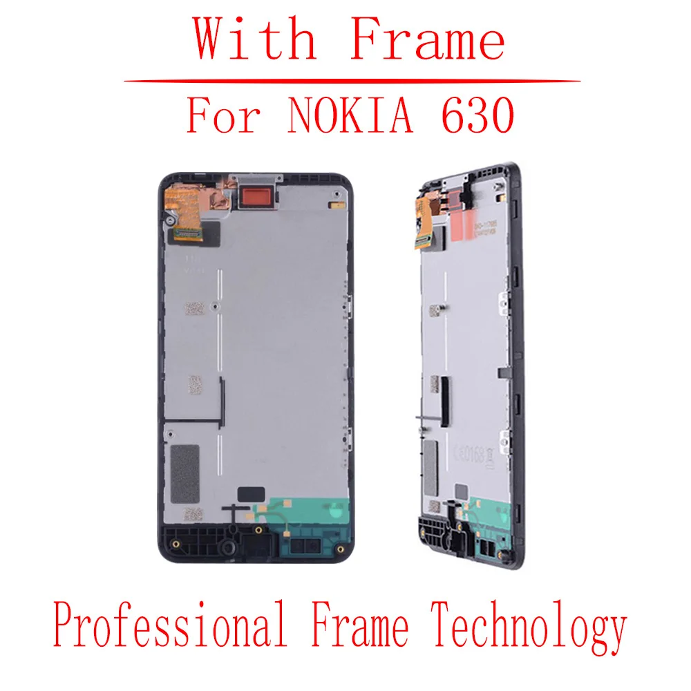 4 5 &quotоригинальный для NOKIA Lumia 630 ЖК-дисплей с сенсорным экраном рамкой дигитайзер