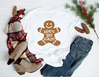 Женская рождественская рубашка с надписями на выпечку, праздничный подарок, графическая футболка в стиле Харадзюку, женские модные хлопковые футболки, топы