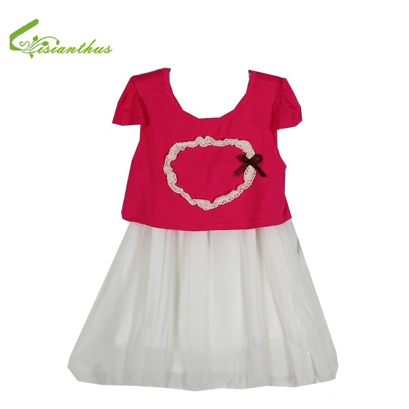 2019 New Girls Cute 2 pcs Dress Kids CottonT-shirt +lace Strap Fashion Children Girl Summer Clothing Drop Free Shipping | Детская одежда