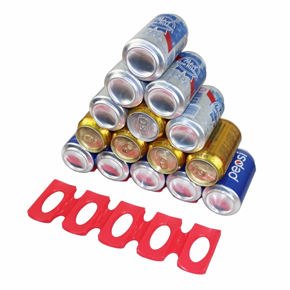 1 шт. красный Силиконовый холодильник может пивной бутылки вина стойки коробка