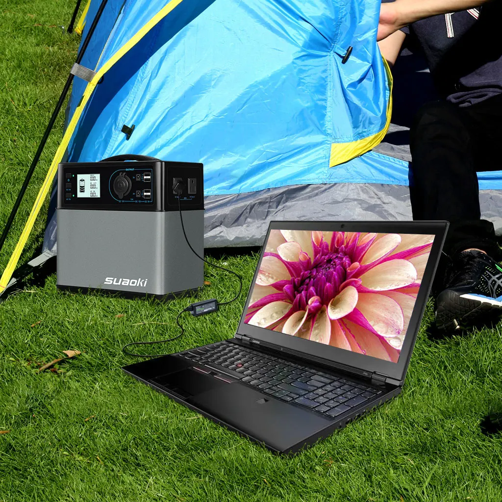 Suaoki 400Wh портативный генератор солнечной электростанции с AC DC USB быстрая зарядка для аварийного электронного пускового устройства автомобиля