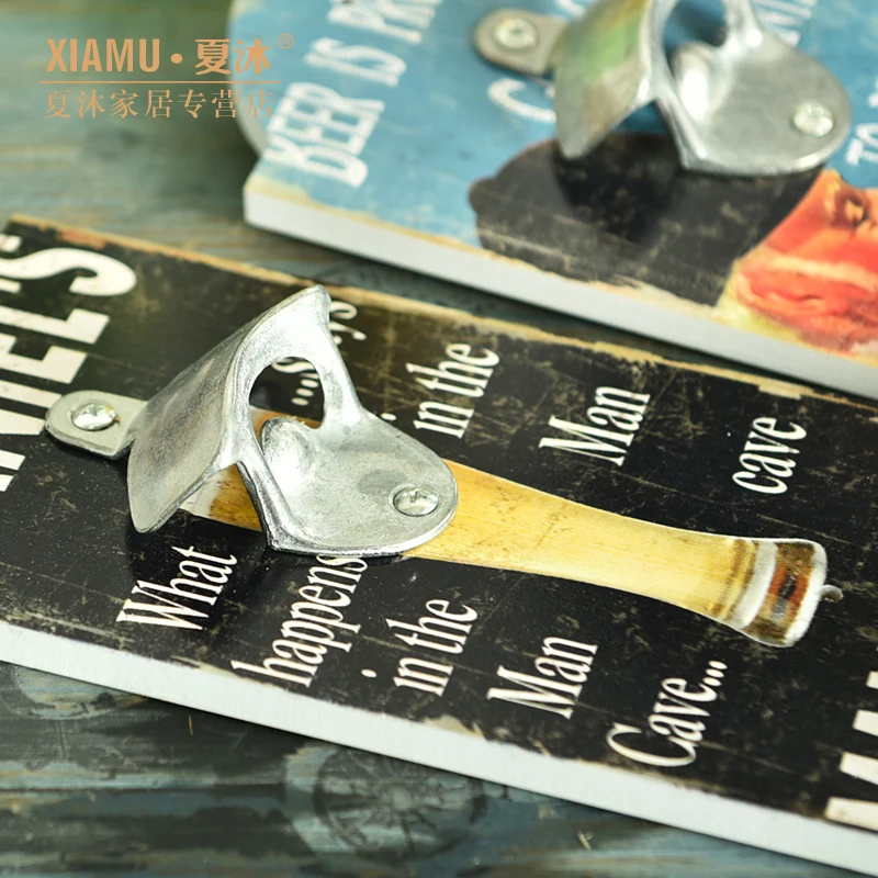 Сохраняющий воду напиток пиво в форме пива Настенный Открыватель для бутылок