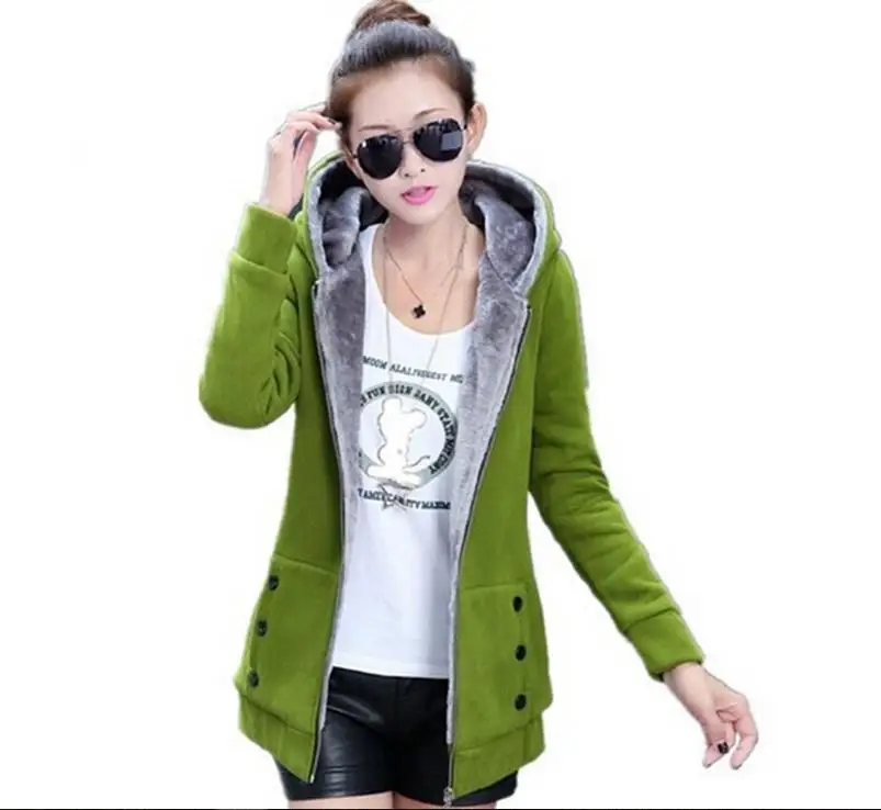 Женская куртка с капюшоном 2020 однотонная Повседневная свободная толстовка на