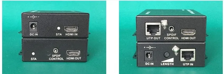 HDMI UTP удлинитель 100 200 метров по сети RJ45 CAT5/5e/6 регулируемый HD 1080P|Компьютерные