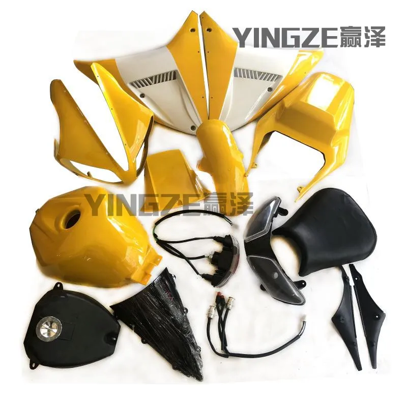 Двухколесный гоночный обтекатель боковые Чехлы бензиновый топливный бак для