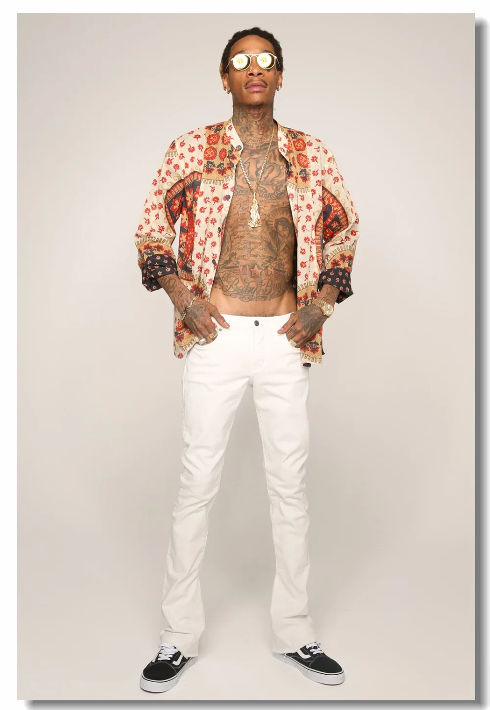 Пользовательские холщовые настенные наклейки Wiz Khalifa Постер настенная наклейка