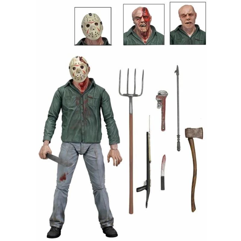 NECA Leatherface 13th 3D Джейсон бензопила конечная Джон Карпентер Майкл Майерс Фредди Крюгер Джокер фигурка модель игрушки