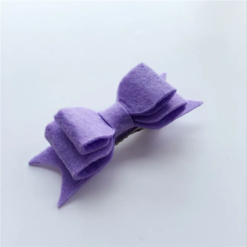 Новые модные фетровые банты-зажимы 3-слойные банты с блестками для фото реквизит