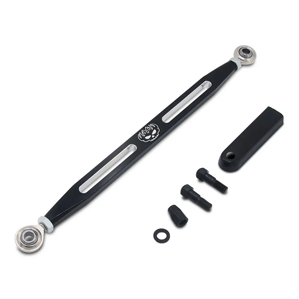 Черная кромка с ЧПУ сдвижная связь Перестановка ссылка для Harley Breakout Blackline Cross Bones
