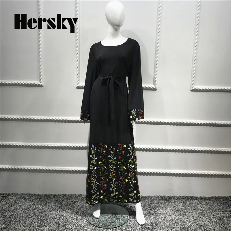 Модное платье dubai abaya Турция мусульманская Для женщин кружевная одежда с