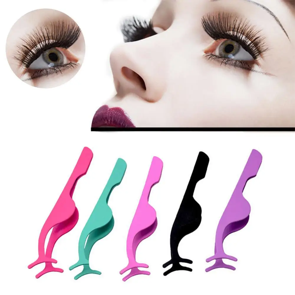 2018 False Eyelash Tweezers Fake Eye Lash Applicator Extension Curler Nipper Auxiliary Clip Clamp Makeup Forceps Tools | Красота и