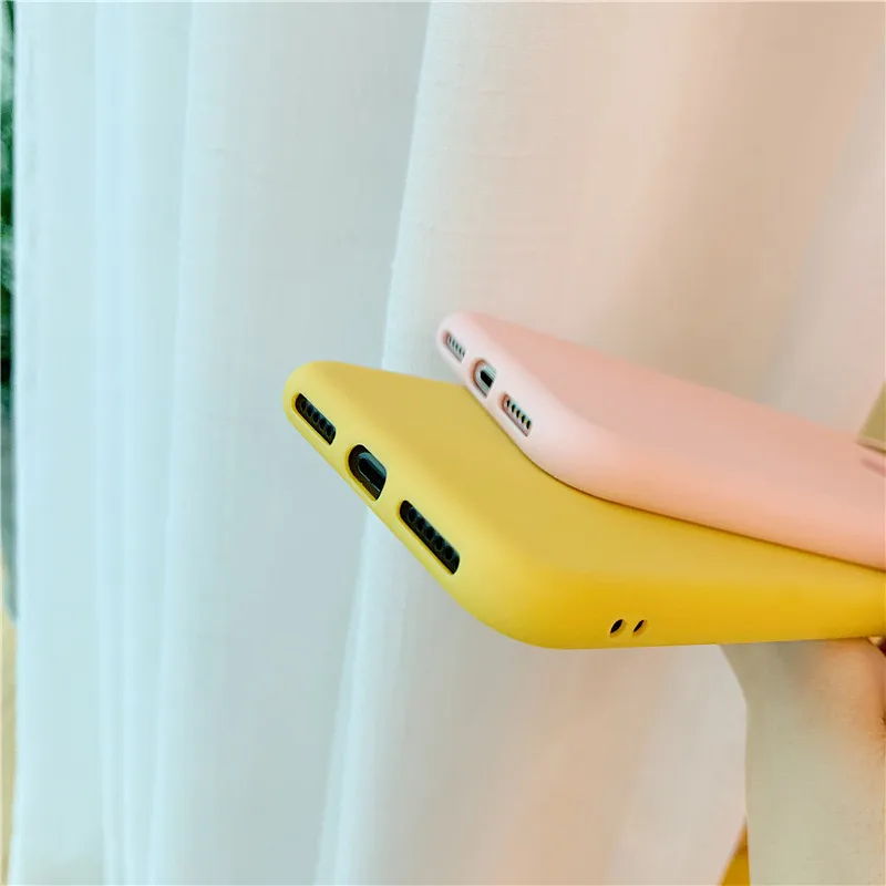 Candy Color Love Heart phone case for iphone XS Max XR For 6 6s 7 8 plus Matte soft silicon tpu cover |