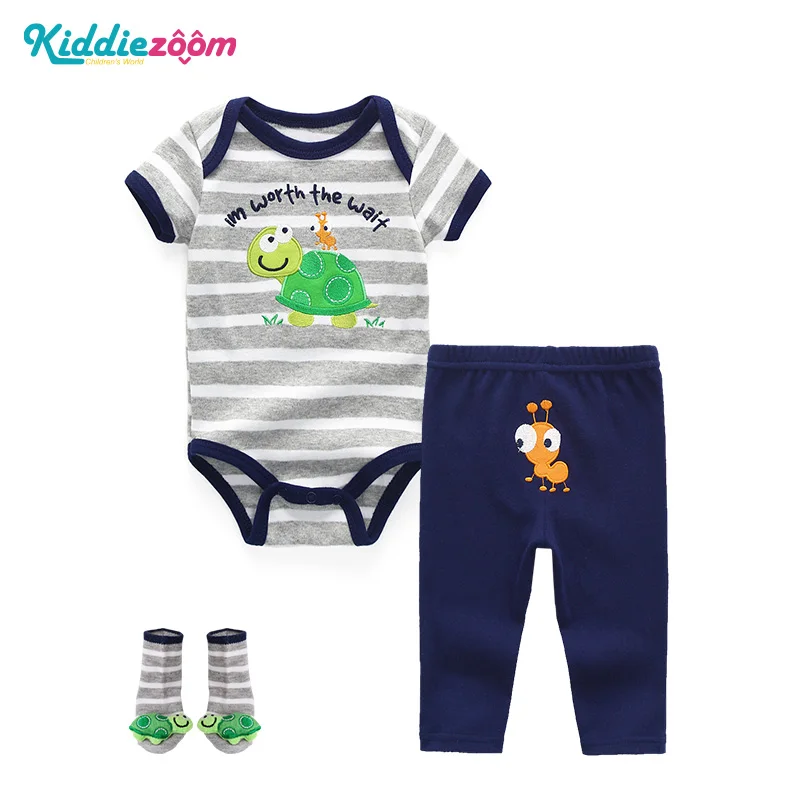 baby boys clothes30 Унисекс 3 шт./лот 0-образным вырезом детские комбинезоны; Одежда для новорожденных мальчиков и девочек с короткими/Длинные рукава Одежда для детей; костюмы для младенцев; штаны носки - Цвет: baby boys clothes30