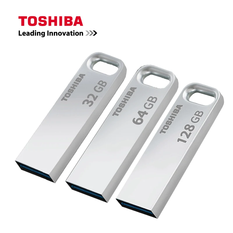 Новый USB флеш накопитель TOSHIBA 128 Гб 64 ГБ 32 Флешка водонепроницаемый металлический