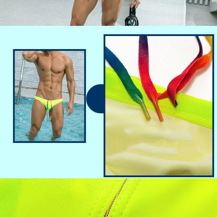 New Sexy Briefs Men Swimwear Swimsuit men Swimming Trunks Mens low waist bikinis Beachwear High Quality Shorts bathing suit