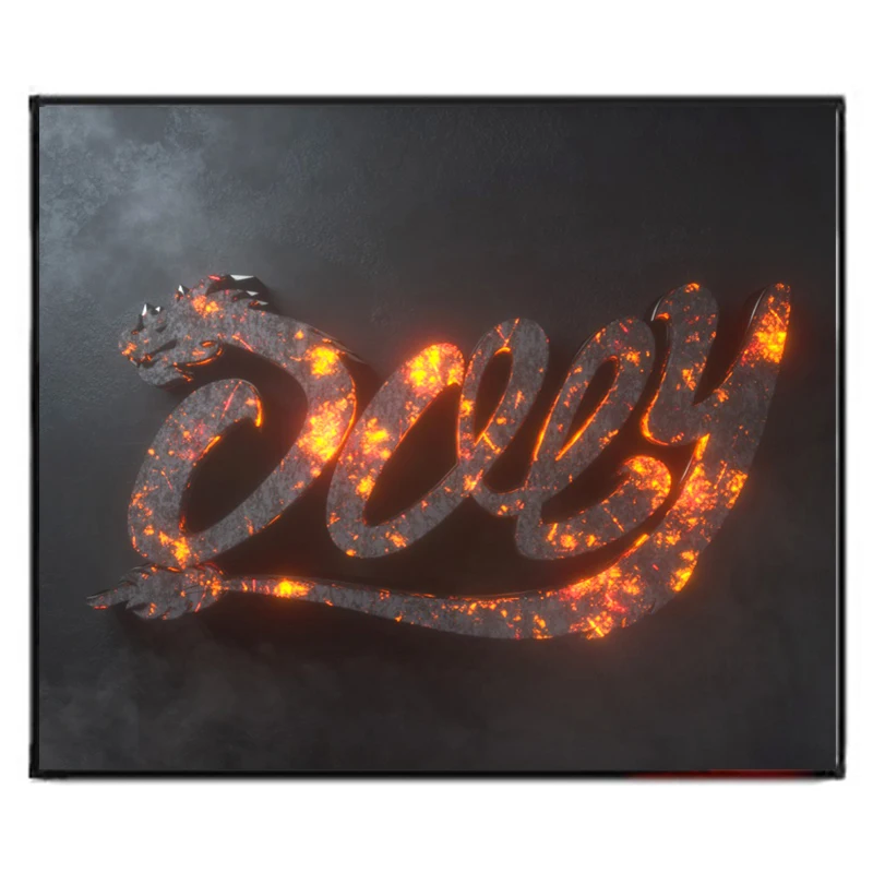 

DOKLY Flame magma mouse pad gaming mouse mat 300X240X2mm locking edge mouse mat speed version for sc2 wow dota 2 lol cs