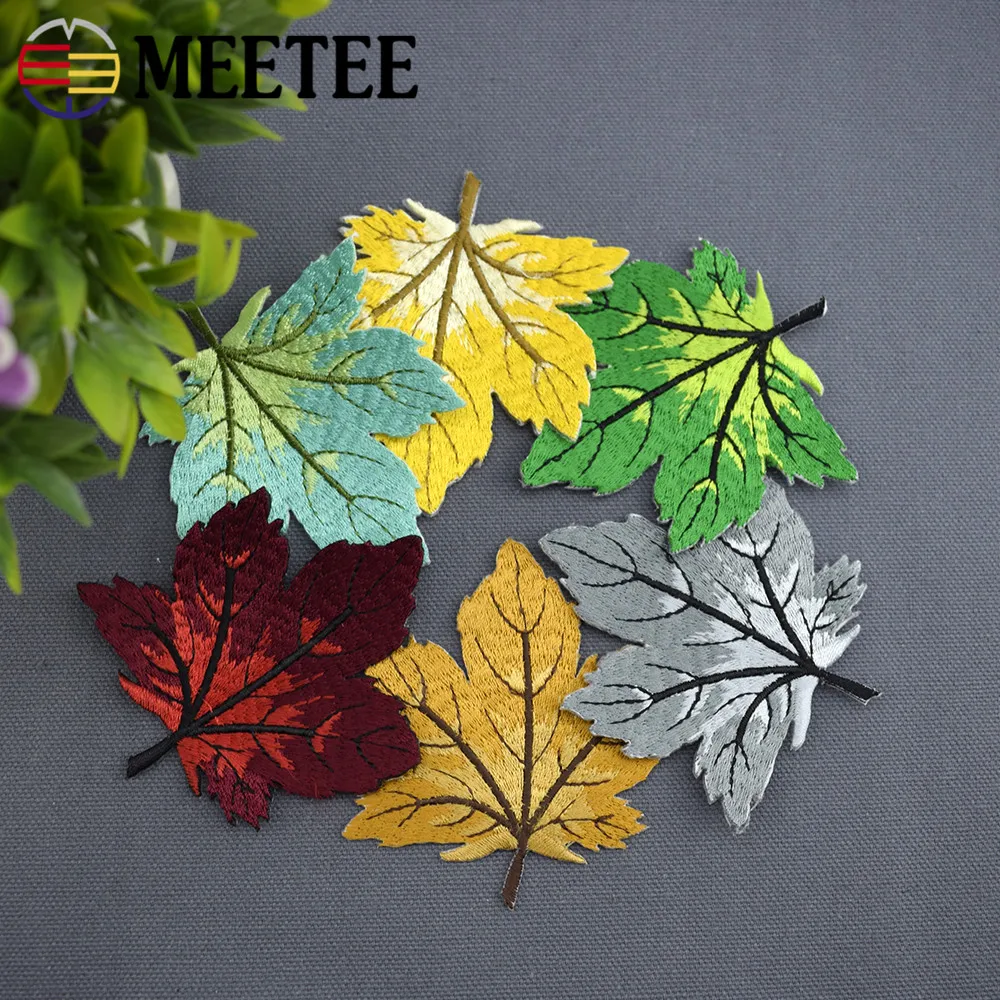 Meetee 6 шт. 7*8 см одежда с листьями нашивка Детский рисунок из мультфильма сделай сам
