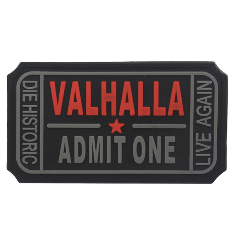 Вышитая нашивка из ПВХ VALHALLA advest патчи с нравственным черепом Mad Skull Max тактическая