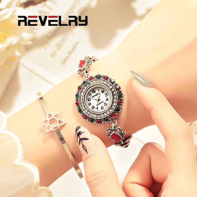 

REVELRY 2019 New Women Watch Quartz Classic Fashion Ladies Watch Womens Crystal Reloj Mujer Wristwatch relogio feminino saati