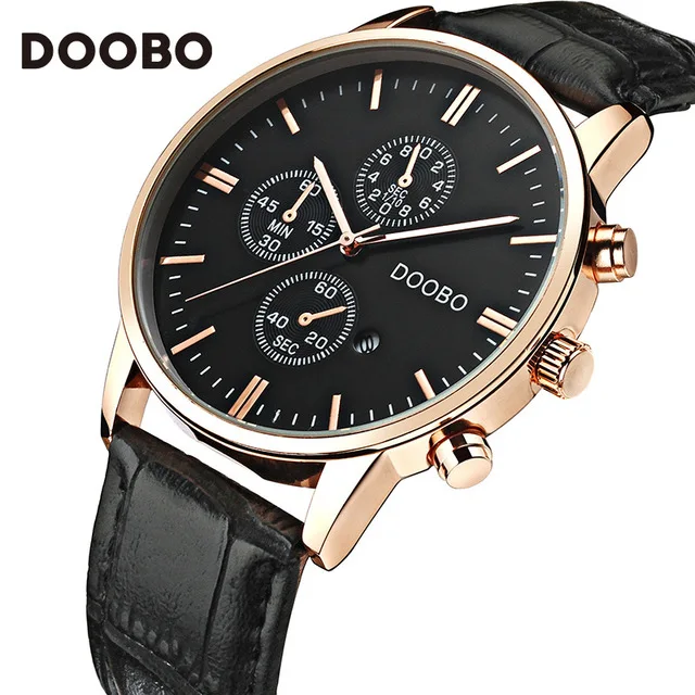 2018 Fashion Brand DOOBO Casual Business Mens Watches Luxury Quartz Watch Men Wristwatches Quartz-Watch Relogio Masculino | Наручные часы